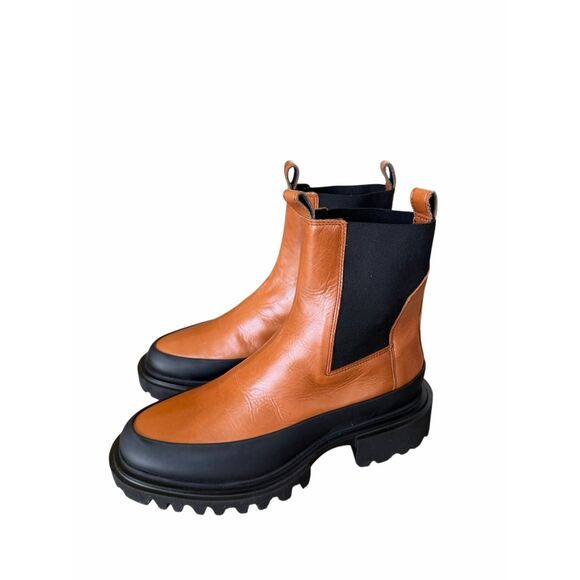 All Saints Harlee Chelsea Lug Sole Boot Size 8US Brown NEW - Picture 2 of 7